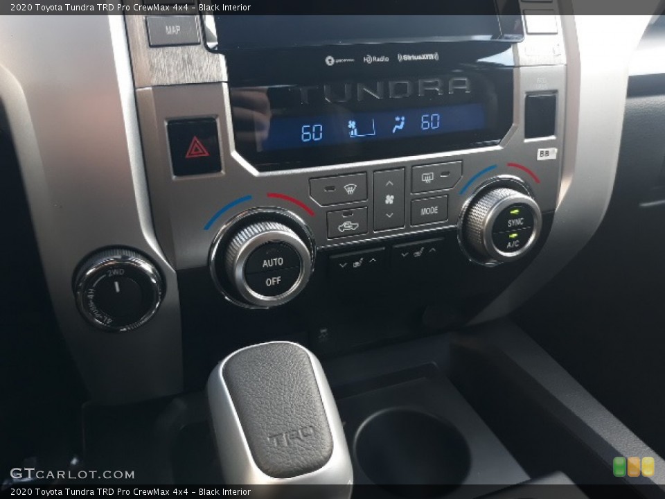 Black Interior Controls for the 2020 Toyota Tundra TRD Pro CrewMax 4x4 #137530413