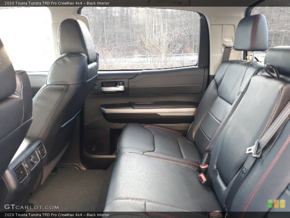 Black Interior Rear Seat for the 2020 Toyota Tundra TRD Pro CrewMax 4x4 #137530464
