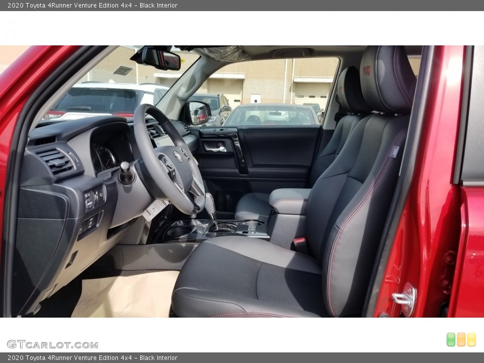 Black Interior Front Seat for the 2020 Toyota 4Runner Venture Edition 4x4 #137531386