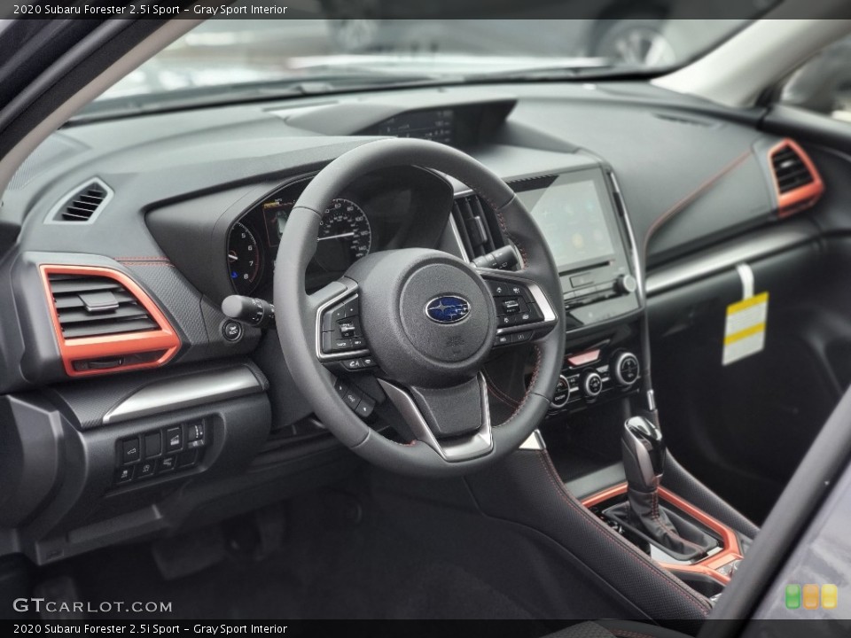 Gray Sport Interior Dashboard for the 2020 Subaru Forester 2.5i Sport #137532304