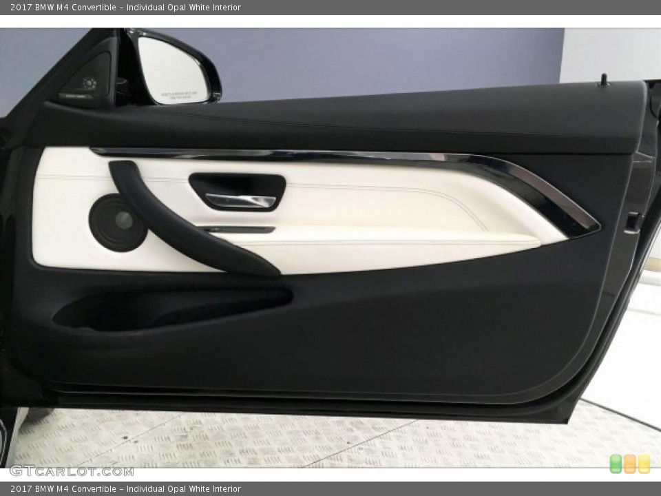 Individual Opal White Interior Door Panel for the 2017 BMW M4 Convertible #137535592