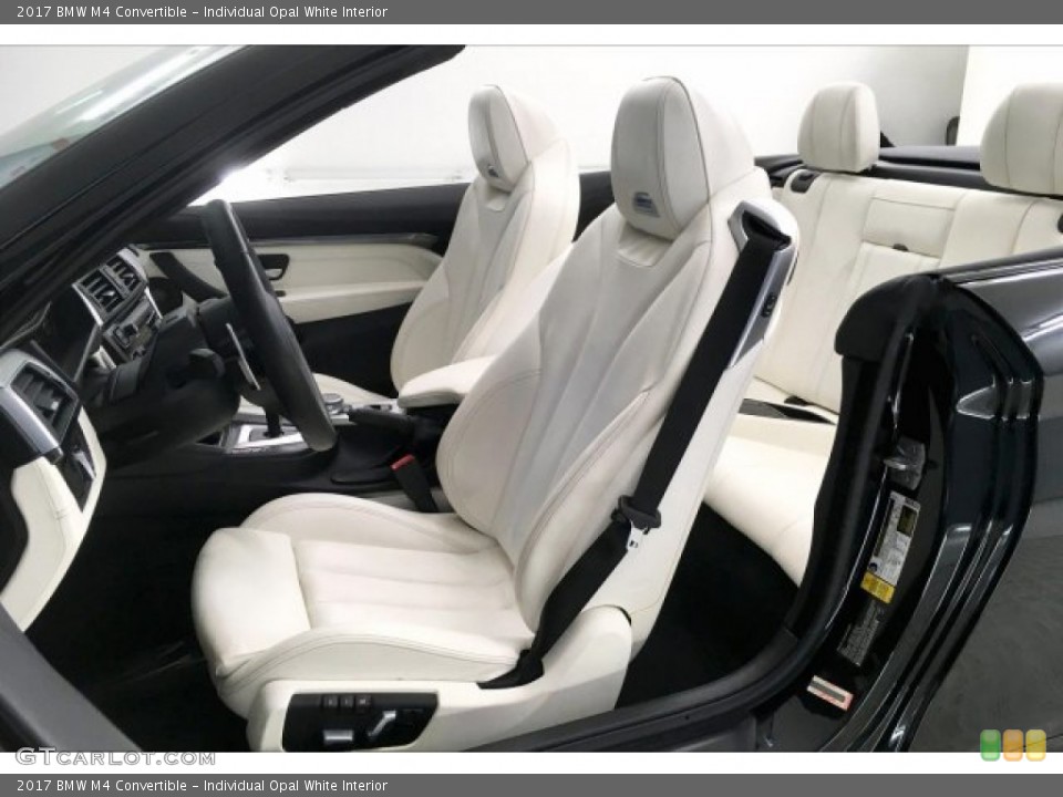 Individual Opal White Interior Front Seat for the 2017 BMW M4 Convertible #137535718