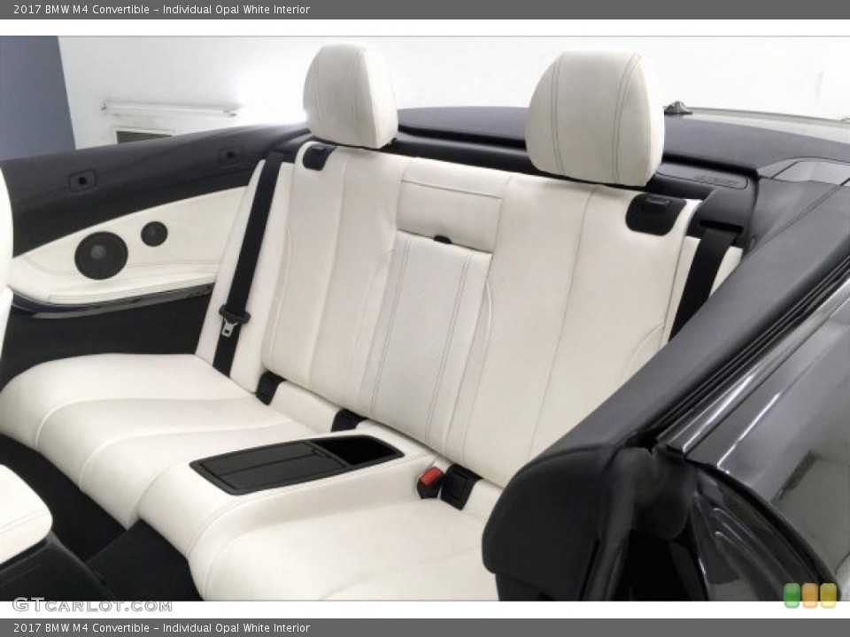 Individual Opal White Interior Rear Seat for the 2017 BMW M4 Convertible #137535742