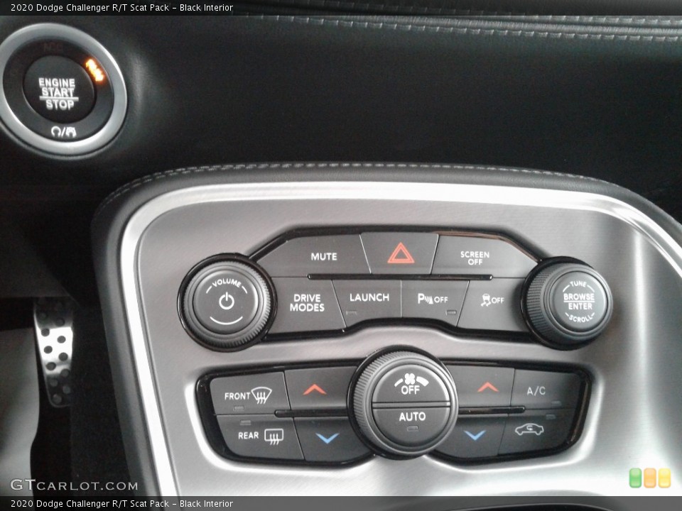 Black Interior Controls for the 2020 Dodge Challenger R/T Scat Pack #137536666
