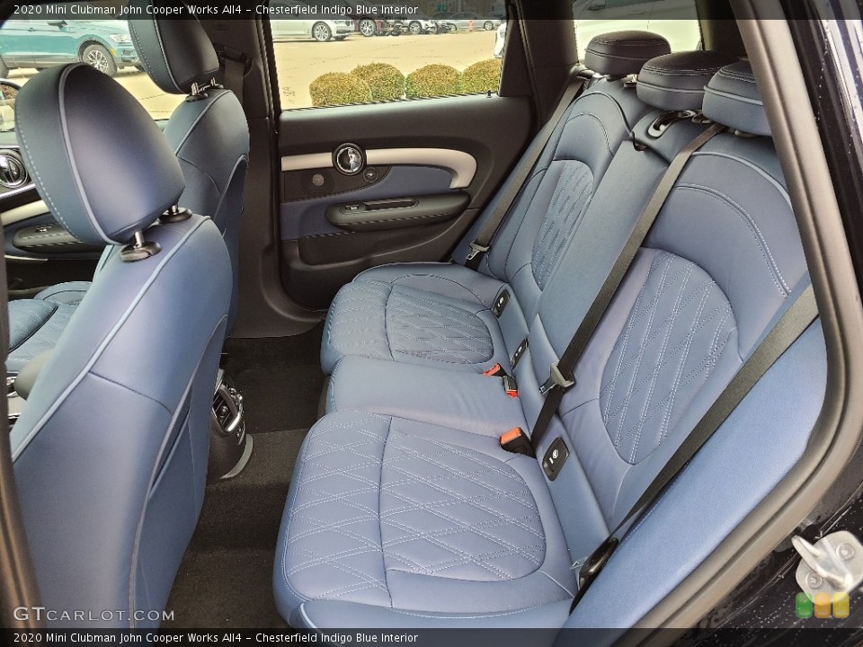Chesterfield Indigo Blue Interior Rear Seat for the 2020 Mini Clubman John Cooper Works All4 #137546502
