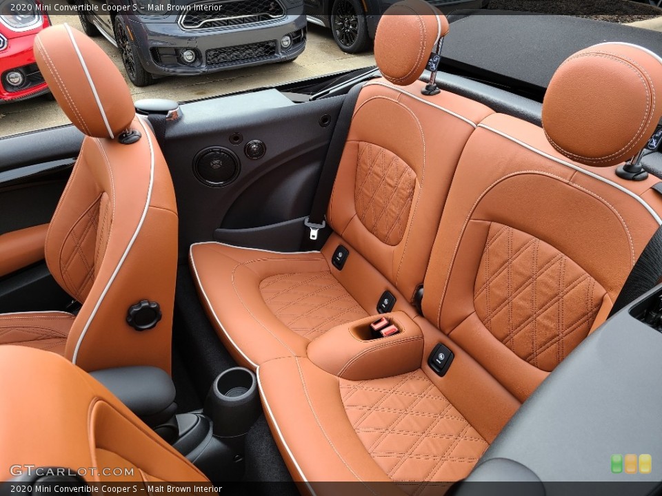 Malt Brown Interior Rear Seat for the 2020 Mini Convertible Cooper S #137547540