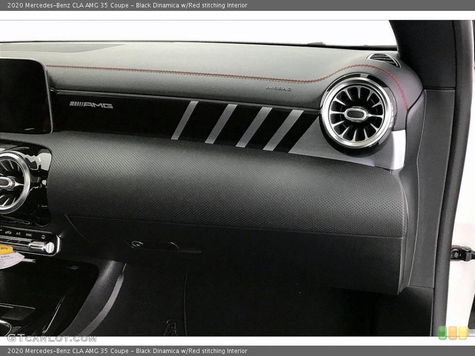 Black Dinamica w/Red stitching Interior Dashboard for the 2020 Mercedes-Benz CLA AMG 35 Coupe #137548647