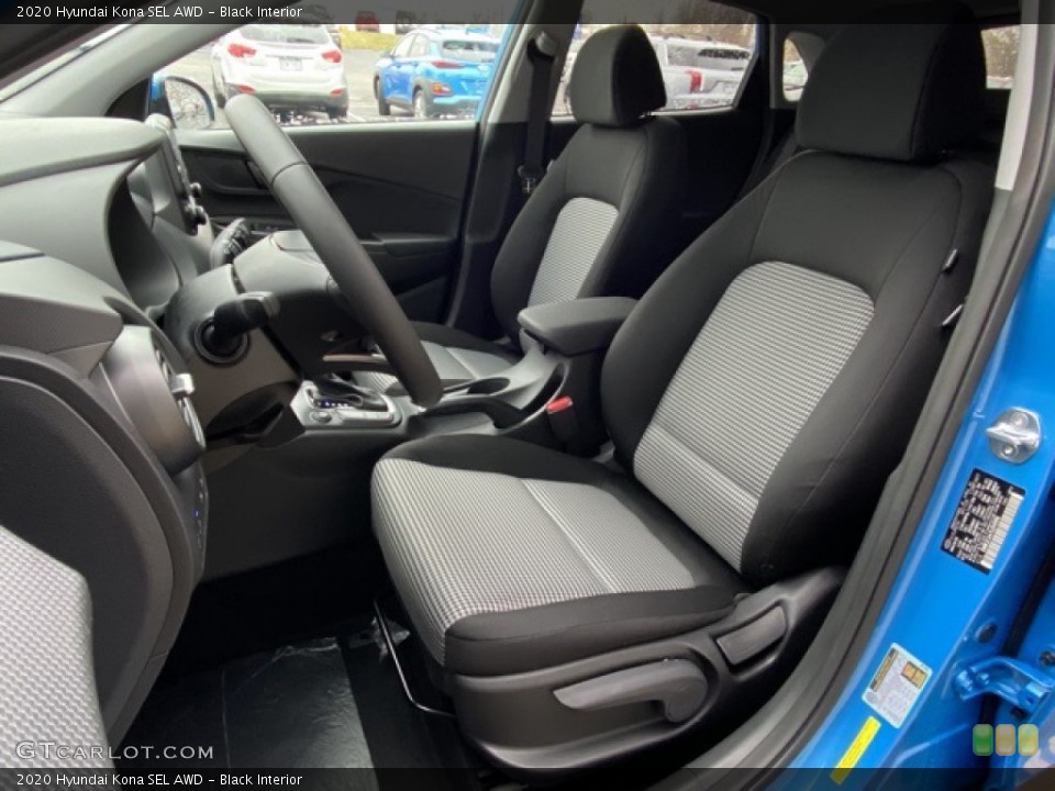 Black Interior Front Seat for the 2020 Hyundai Kona SEL AWD #137552100