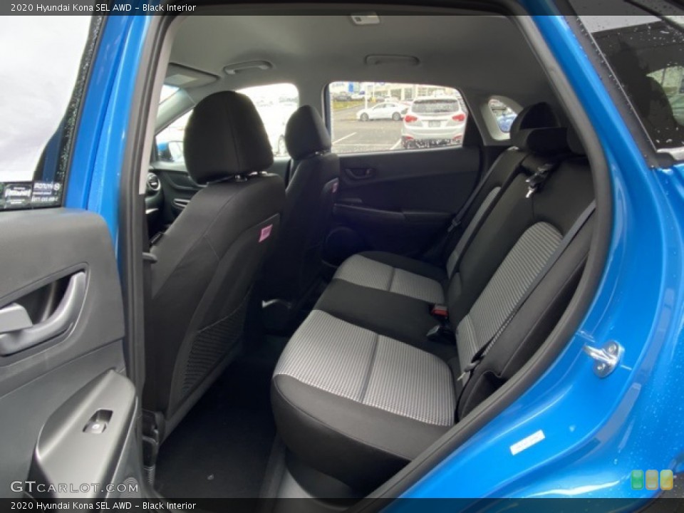 Black Interior Rear Seat for the 2020 Hyundai Kona SEL AWD #137552168