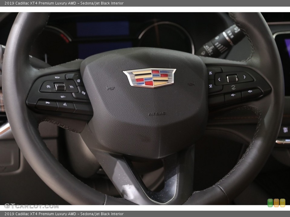 Sedona/Jet Black Interior Steering Wheel for the 2019 Cadillac XT4 Premium Luxury AWD #137553741