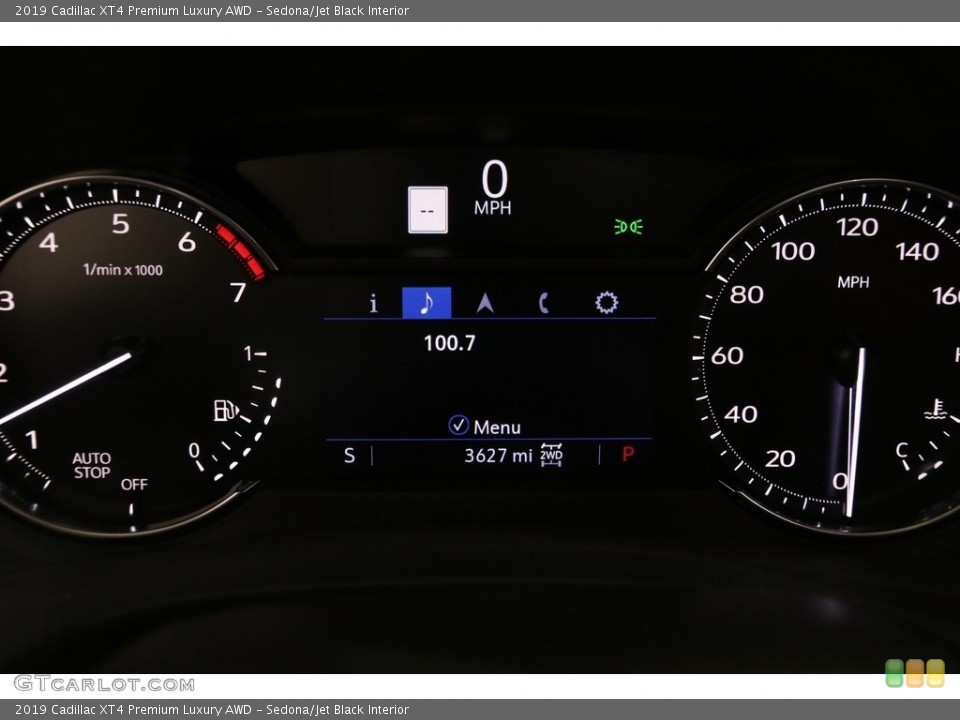 Sedona/Jet Black Interior Gauges for the 2019 Cadillac XT4 Premium Luxury AWD #137553759