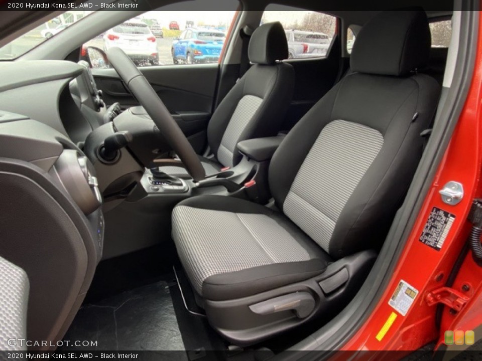Black Interior Front Seat for the 2020 Hyundai Kona SEL AWD #137553888