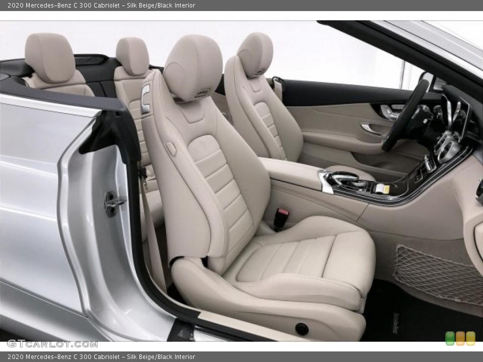 Silk Beige/Black Interior Photo for the 2020 Mercedes-Benz C 300 Cabriolet #137560264