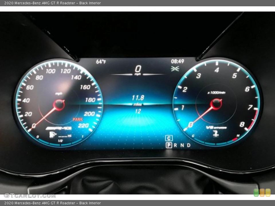 Black Interior Gauges for the 2020 Mercedes-Benz AMG GT R Roadster #137561581