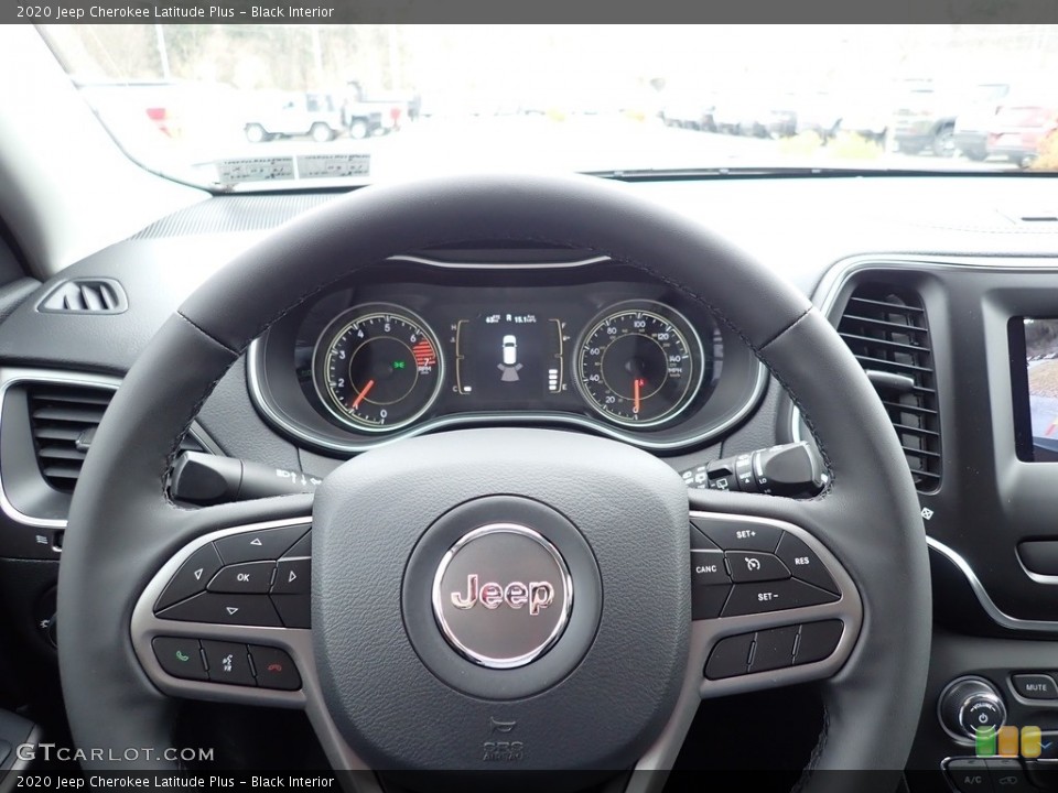 Black Interior Steering Wheel for the 2020 Jeep Cherokee Latitude Plus #137562514
