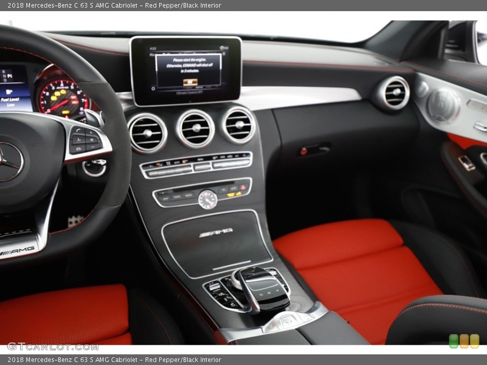 Red Pepper/Black Interior Dashboard for the 2018 Mercedes-Benz C 63 S AMG Cabriolet #137562931