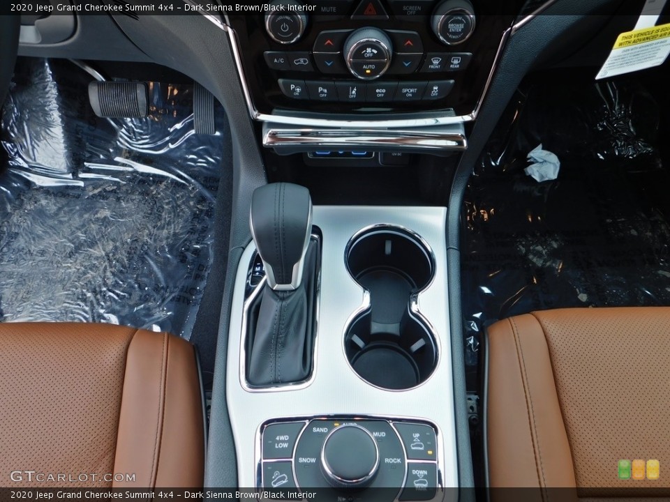Dark Sienna Brown/Black Interior Controls for the 2020 Jeep Grand Cherokee Summit 4x4 #137569744
