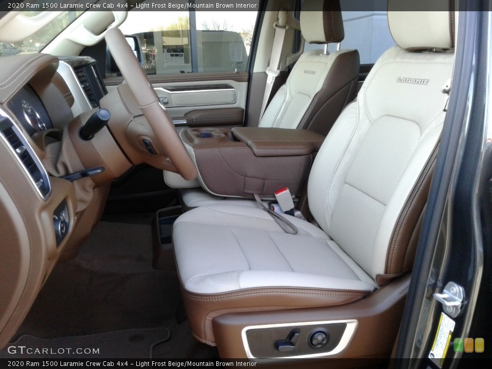 Light Frost Beige/Mountain Brown Interior Photo for the 2020 Ram 1500 Laramie Crew Cab 4x4 #137574718