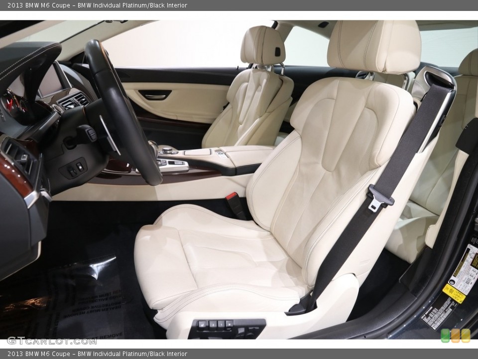 BMW Individual Platinum/Black Interior Front Seat for the 2013 BMW M6 Coupe #137582377