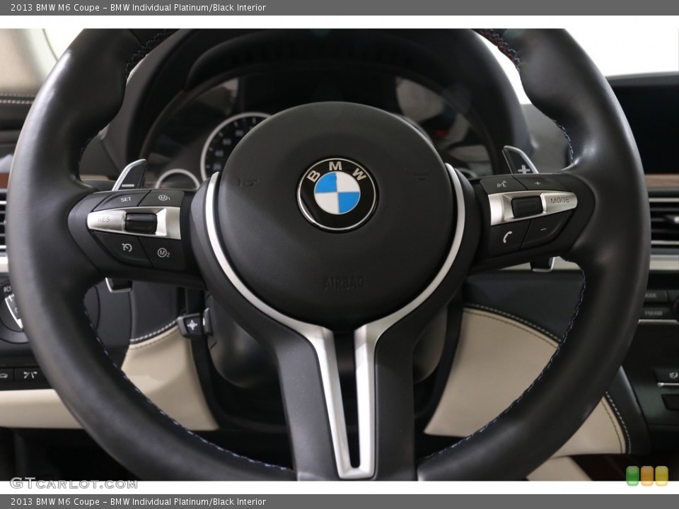BMW Individual Platinum/Black Interior Steering Wheel for the 2013 BMW M6 Coupe #137582422