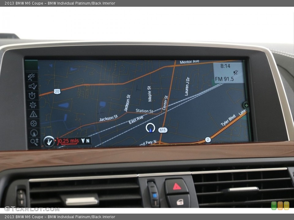 BMW Individual Platinum/Black Interior Navigation for the 2013 BMW M6 Coupe #137582518