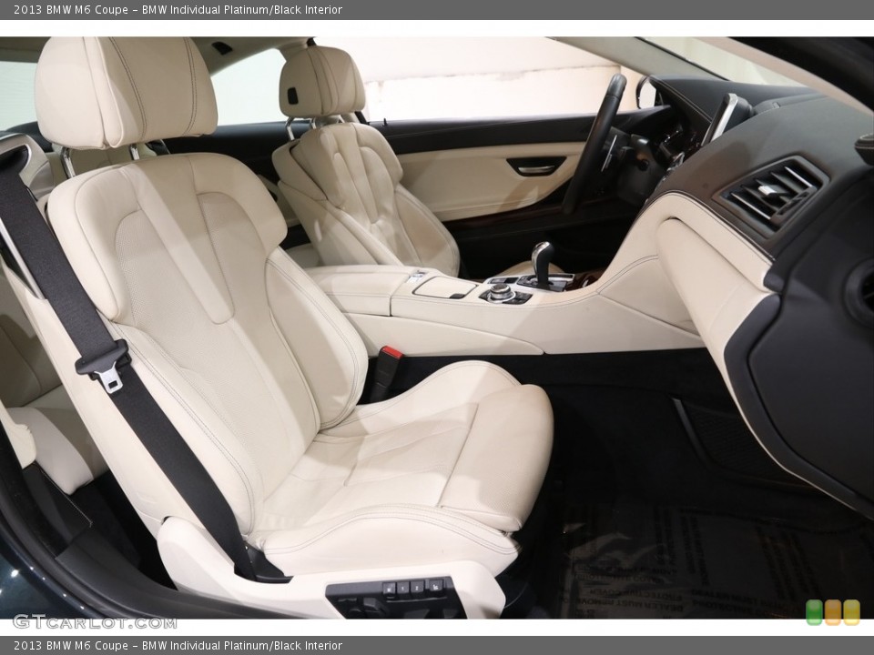 BMW Individual Platinum/Black 2013 BMW M6 Interiors