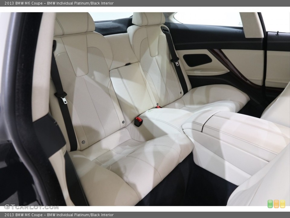 BMW Individual Platinum/Black Interior Rear Seat for the 2013 BMW M6 Coupe #137582677