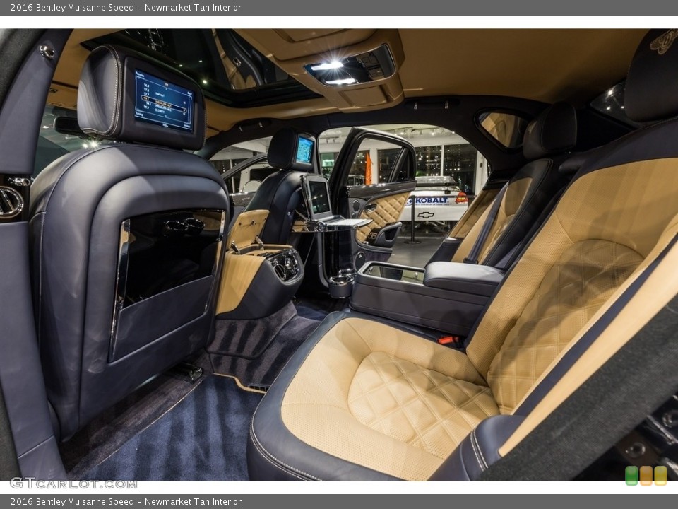 Newmarket Tan Interior Rear Seat for the 2016 Bentley Mulsanne Speed #137583454