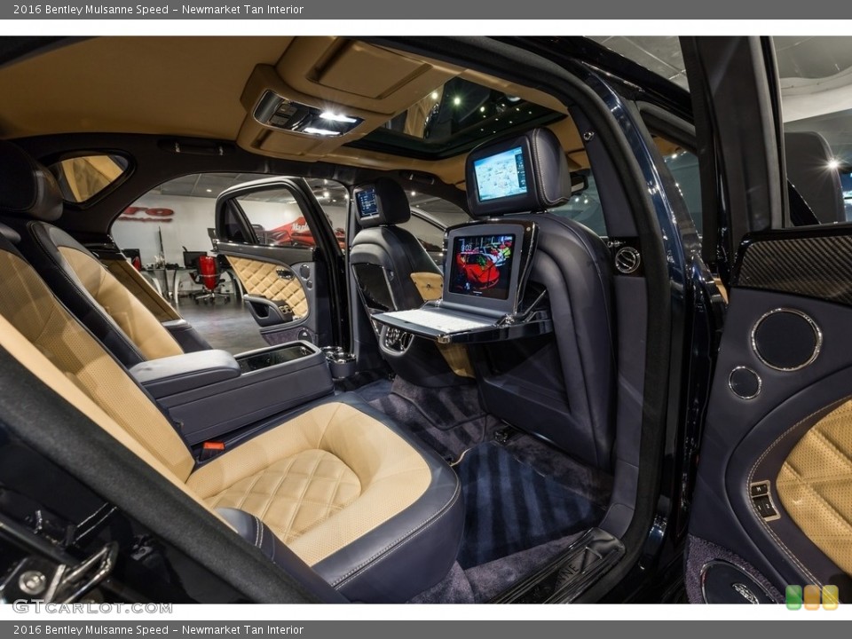 Newmarket Tan Interior Rear Seat for the 2016 Bentley Mulsanne Speed #137583478