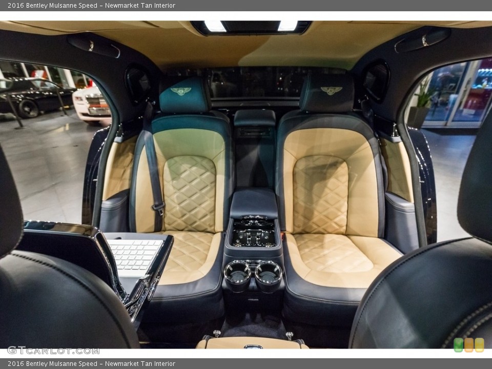 Newmarket Tan Interior Rear Seat for the 2016 Bentley Mulsanne Speed #137583808