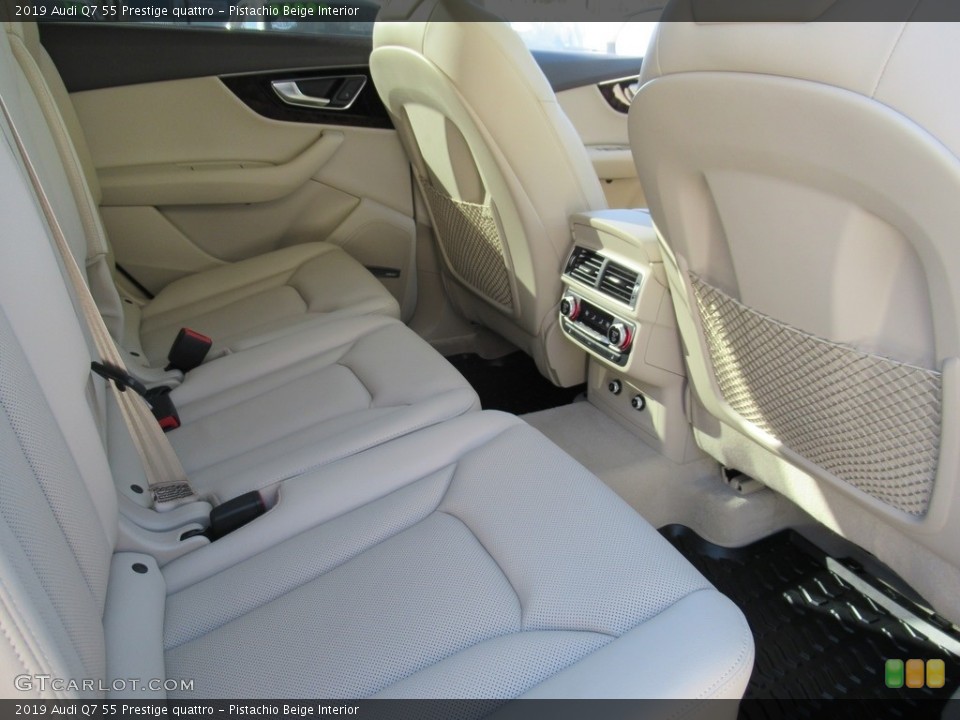 Pistachio Beige Interior Rear Seat for the 2019 Audi Q7 55 Prestige quattro #137598446