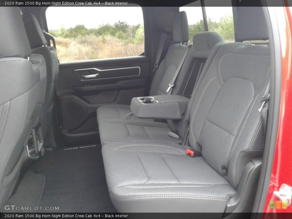 Black Interior Rear Seat for the 2020 Ram 1500 Big Horn Night Edition Crew Cab 4x4 #137601977