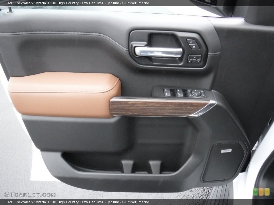 Jet Black/­Umber Interior Door Panel for the 2020 Chevrolet Silverado 1500 High Country Crew Cab 4x4 #137620701
