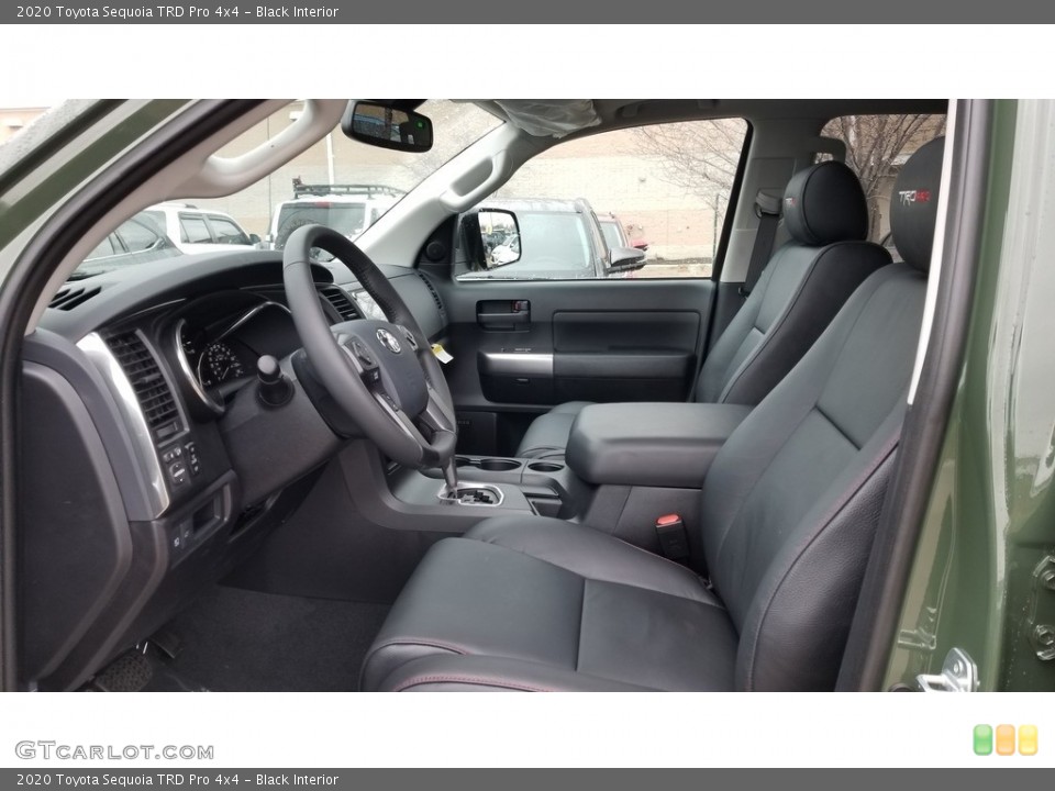 Black Interior Front Seat for the 2020 Toyota Sequoia TRD Pro 4x4 #137621484