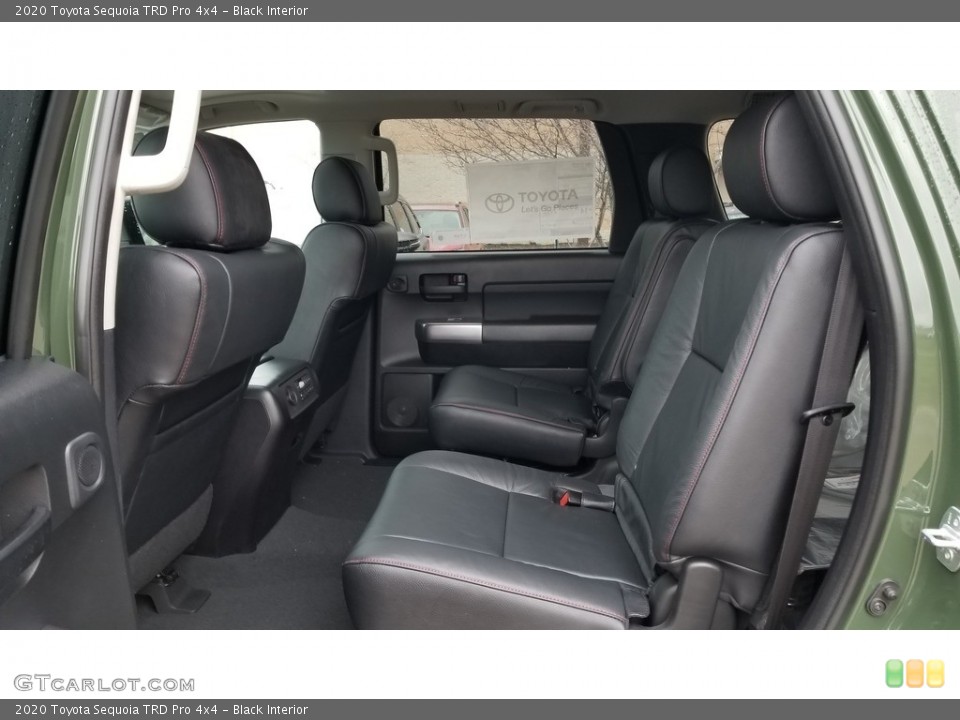 Black Interior Rear Seat for the 2020 Toyota Sequoia TRD Pro 4x4 #137621499