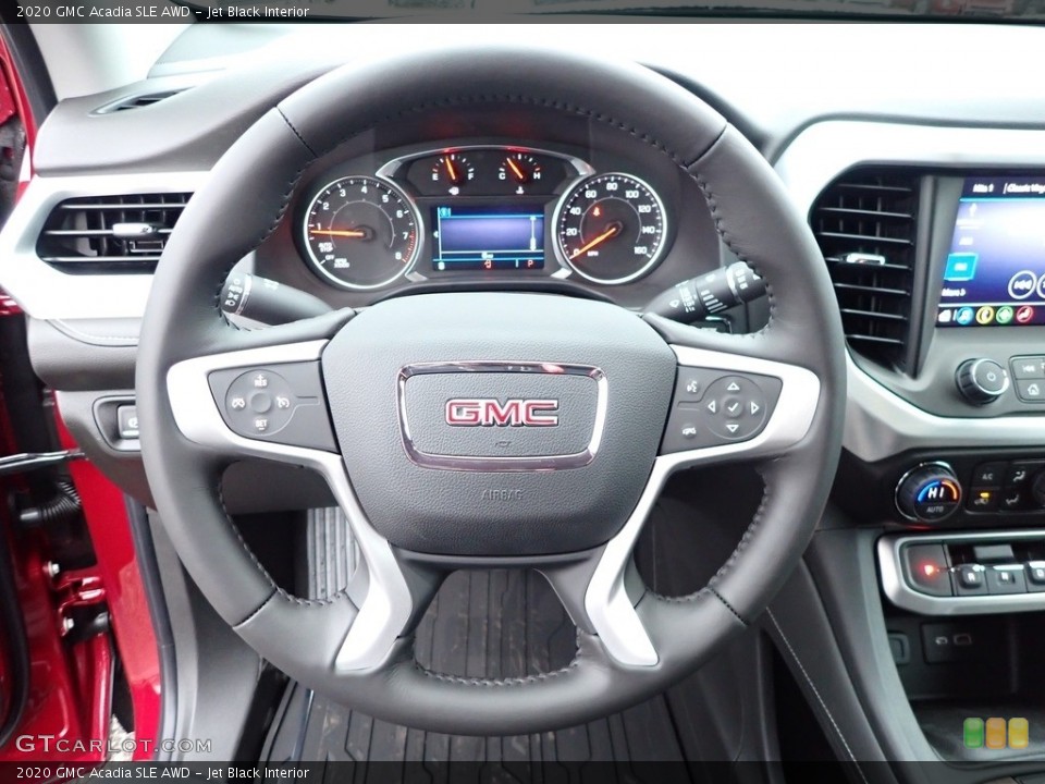 Jet Black Interior Steering Wheel for the 2020 GMC Acadia SLE AWD #137621712