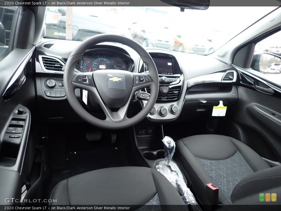 Jet Black/Dark Anderson Silver Metallic Interior Photo for the 2020 Chevrolet Spark LT #137623188