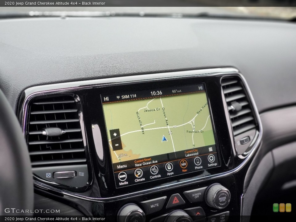 Black Interior Navigation for the 2020 Jeep Grand Cherokee Altitude 4x4 #137626638