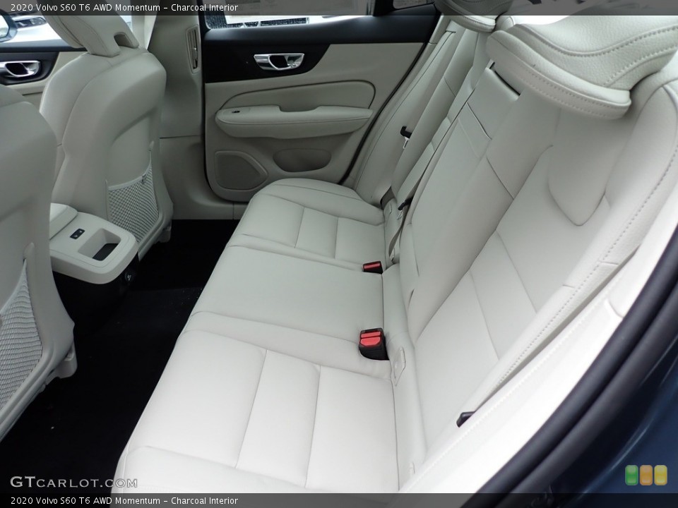 Charcoal Interior Rear Seat for the 2020 Volvo S60 T6 AWD Momentum #137634761