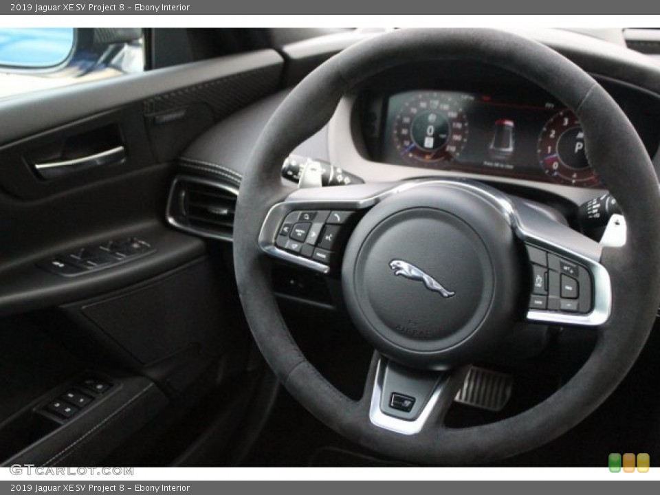 Ebony Interior Steering Wheel for the 2019 Jaguar XE SV Project 8 #137634992