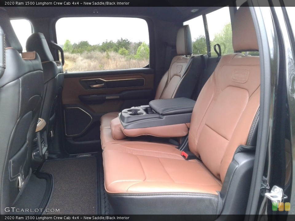 New Saddle/Black Interior Rear Seat for the 2020 Ram 1500 Longhorn Crew Cab 4x4 #137637335