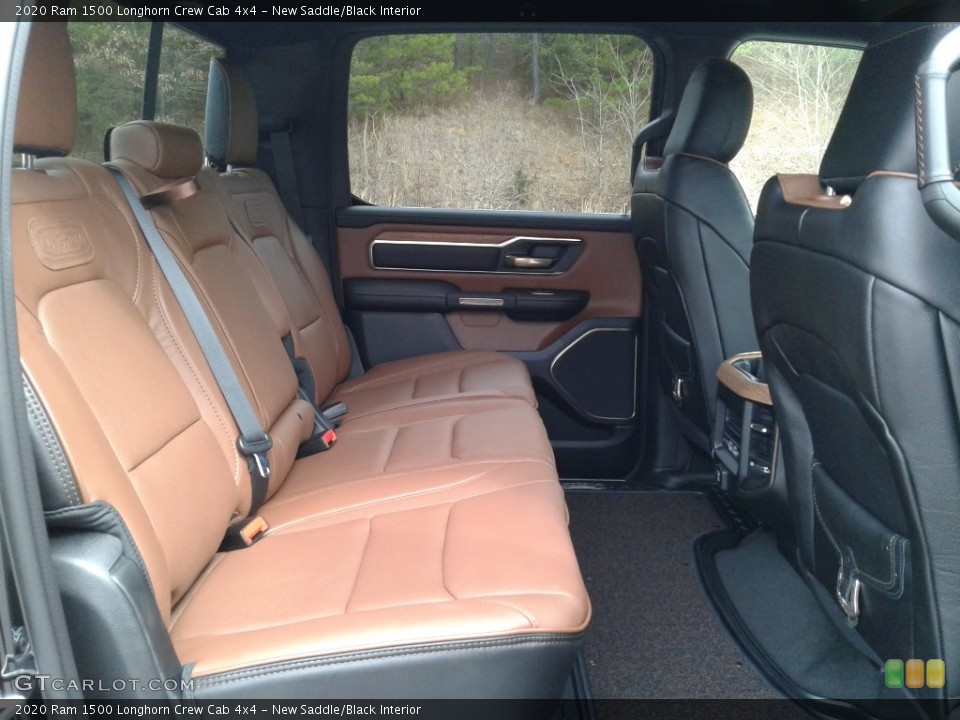 New Saddle/Black Interior Rear Seat for the 2020 Ram 1500 Longhorn Crew Cab 4x4 #137637416