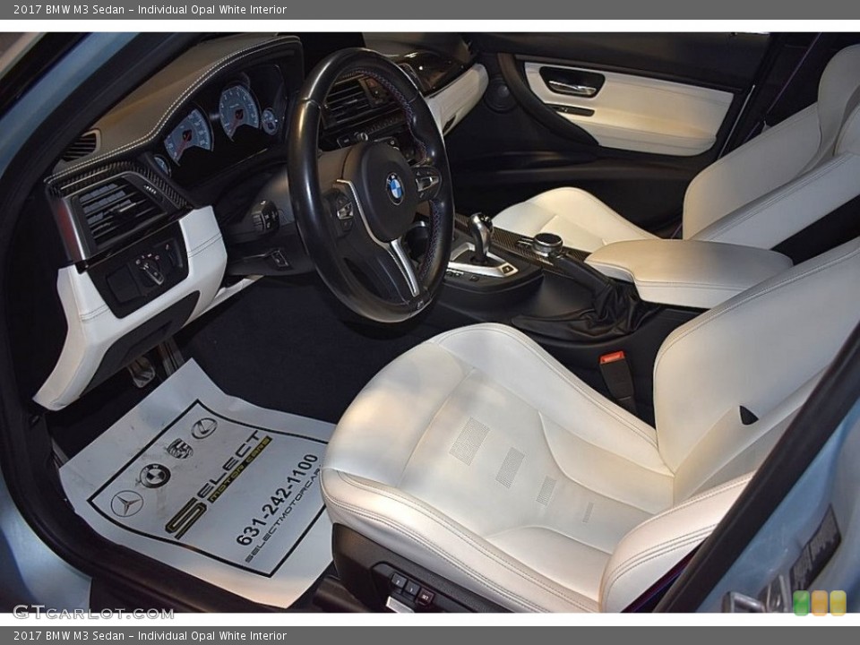Individual Opal White Interior Photo for the 2017 BMW M3 Sedan #137637467