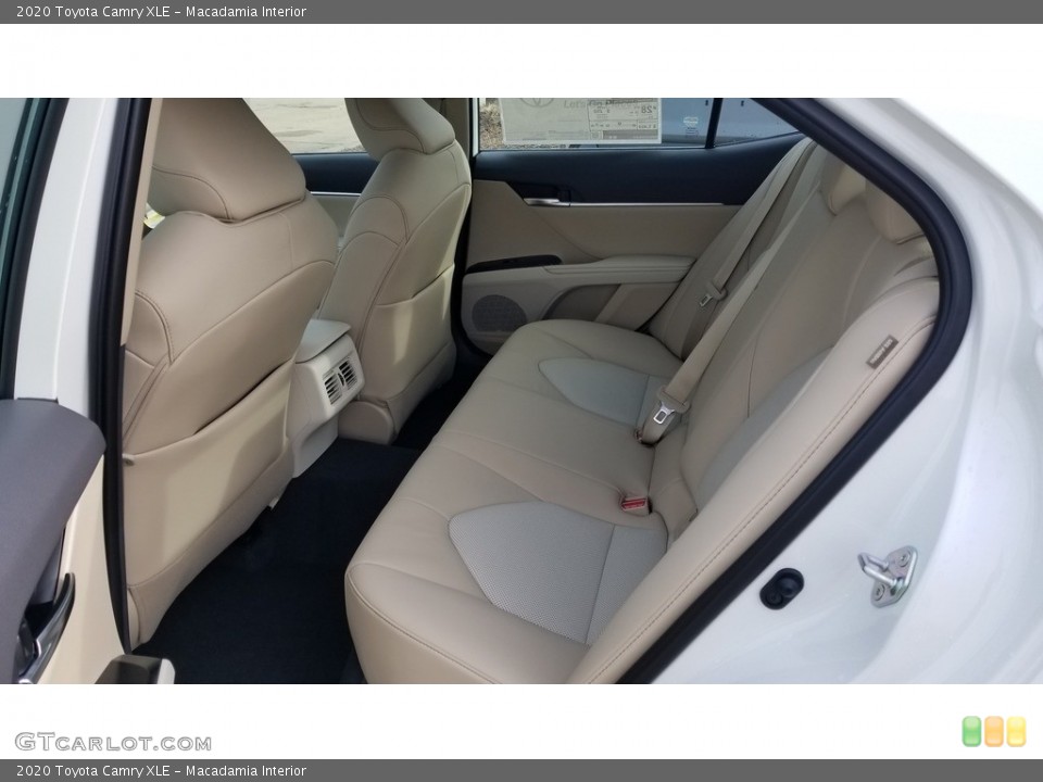 Macadamia Interior Rear Seat for the 2020 Toyota Camry XLE #137641523