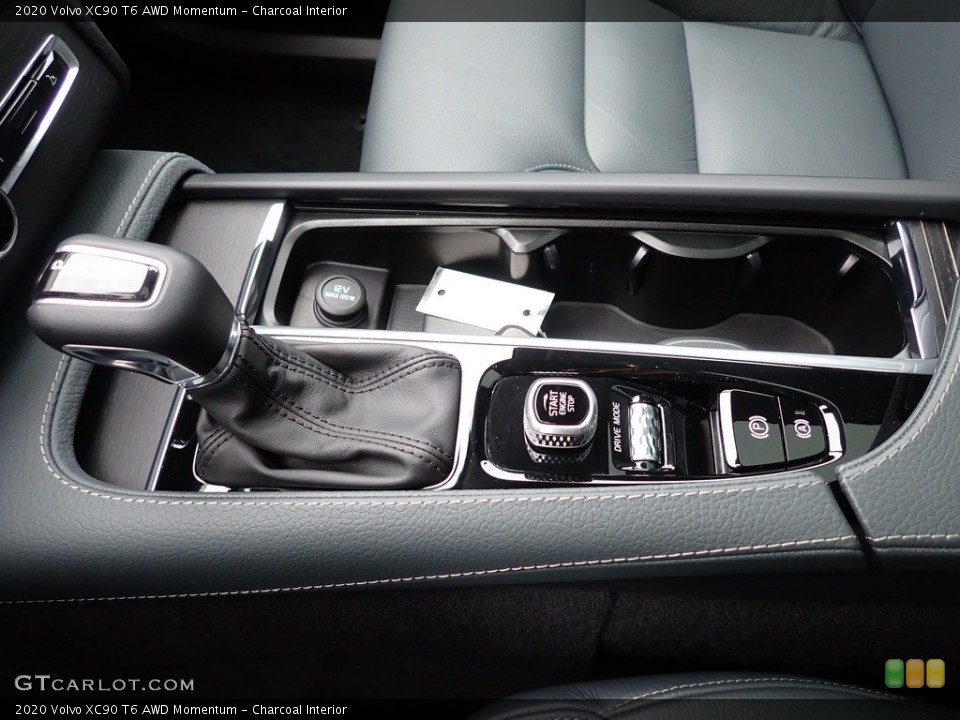 Charcoal Interior Transmission for the 2020 Volvo XC90 T6 AWD Momentum #137647094