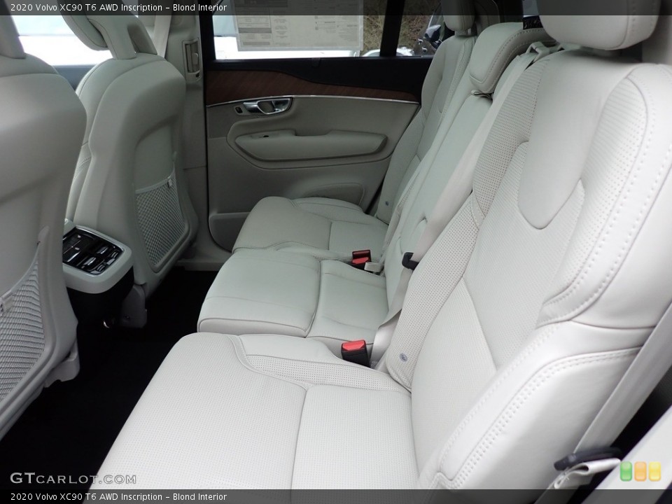Blond Interior Rear Seat for the 2020 Volvo XC90 T6 AWD Inscription #137648375