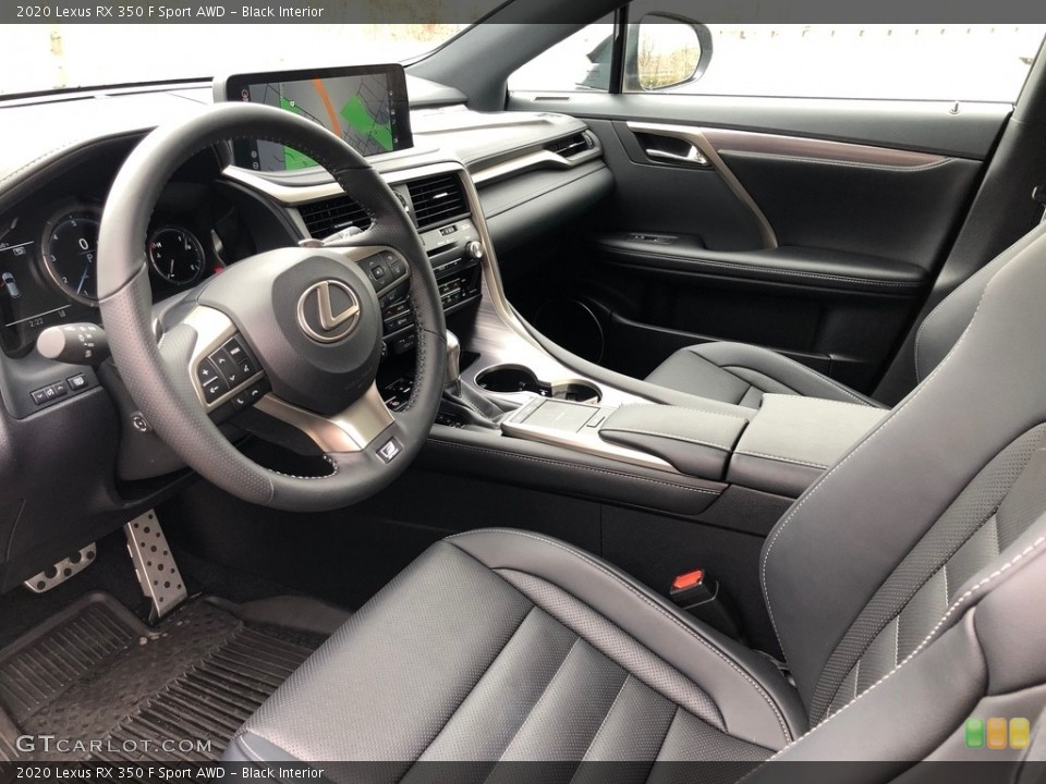 Black Interior Photo for the 2020 Lexus RX 350 F Sport AWD #137649249