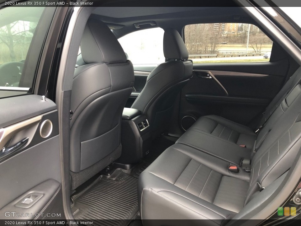 Black Interior Rear Seat for the 2020 Lexus RX 350 F Sport AWD #137649279