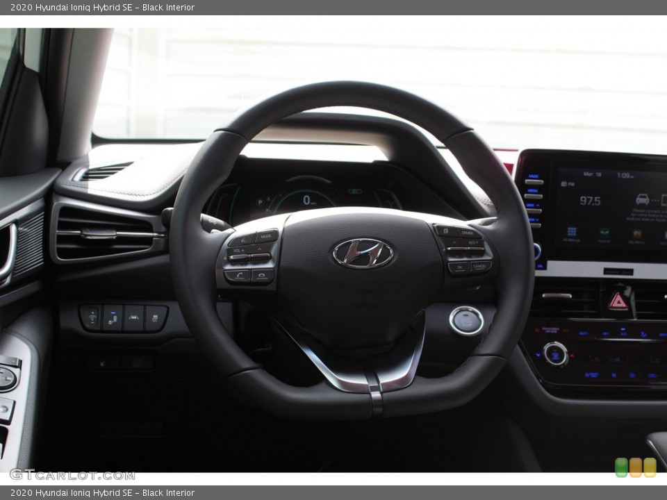 Black Interior Steering Wheel for the 2020 Hyundai Ioniq Hybrid SE #137654400