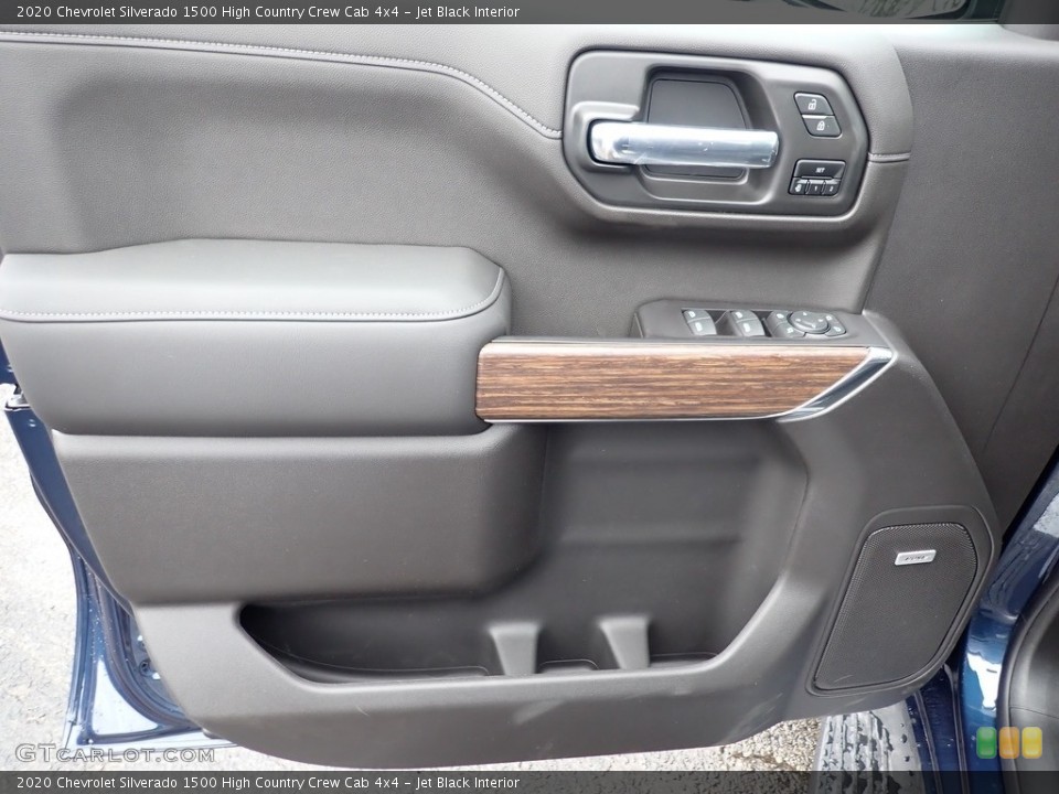 Jet Black Interior Door Panel for the 2020 Chevrolet Silverado 1500 High Country Crew Cab 4x4 #137657934